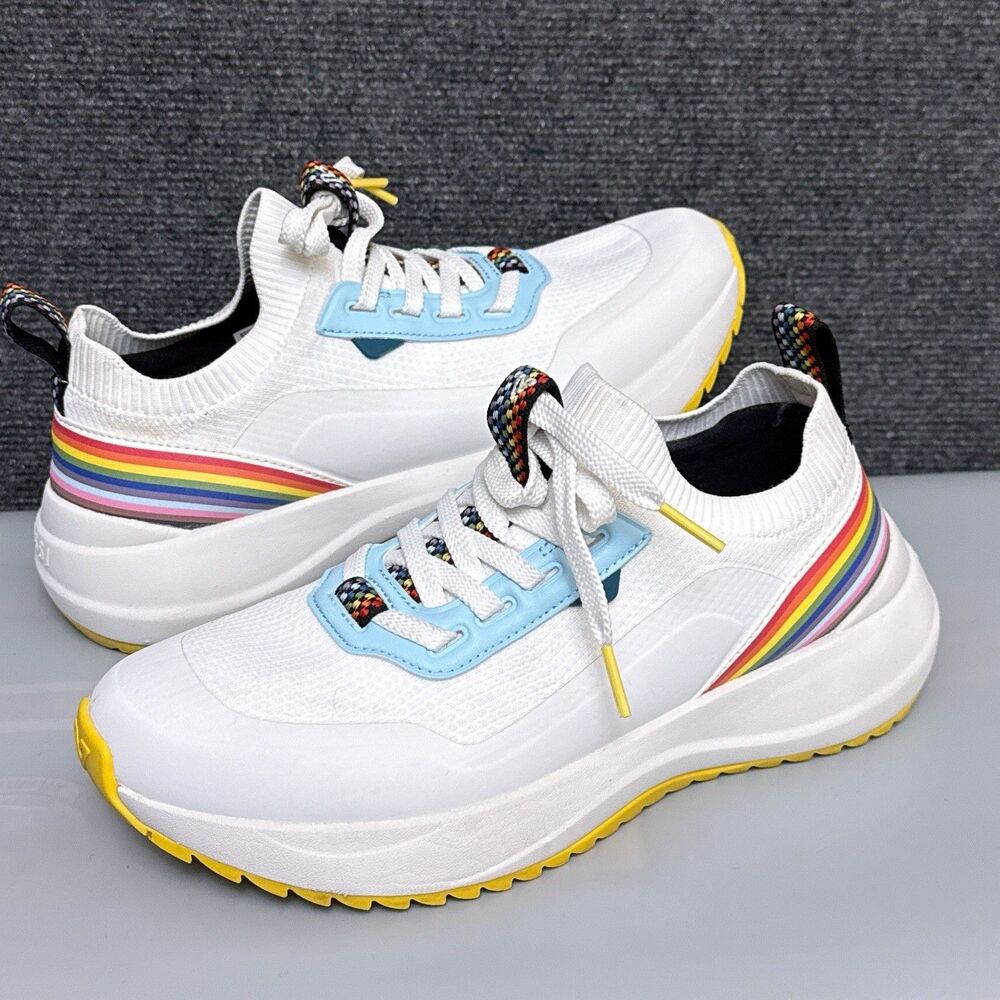 Vessi Stormburst Lowtop Womens Size 8 Waterproof Shoes Sneaker Pride 2024 - Picture 2 of 9